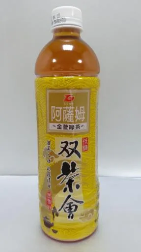 阿薩姆双茶會金萱綠茶(低糖)580mL 外包裝