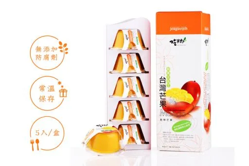 吃果籽鮮果汁布丁-芒果風味130g*5入 外包裝