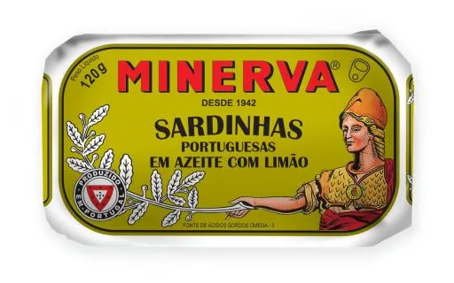 【米娜瓦 Minerva】檸檬橄欖油沙丁魚 外包裝