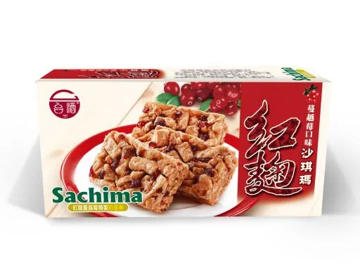 台酒紅麴蔓越莓沙琪瑪(盒) 外包裝
