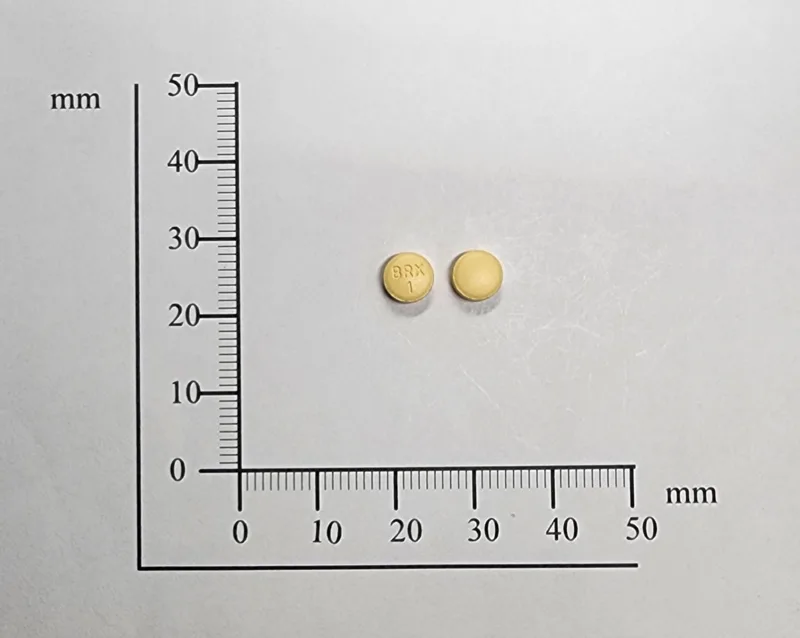 銳思定® 膜衣錠 1毫克外觀