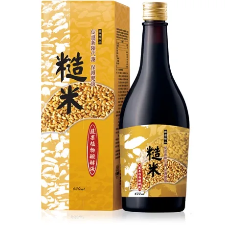 糙米蔬果醱酵液600ml/瓶 外包裝