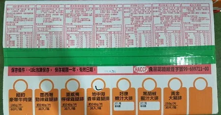 雞肉調理-雞腿排(好康)-香草 外包裝