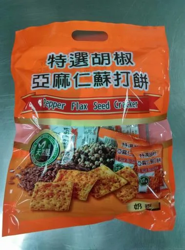天然屋胡椒亞麻仁蘇打 外包裝