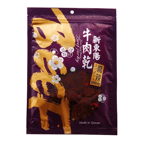 新東陽麻辣牛肉乾265G 外包裝
