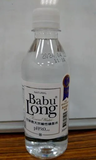 巴部農天然鹼性礦泉水 外包裝