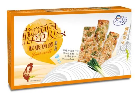 輕零食盒裝-鮮蝦魚燒 外包裝
