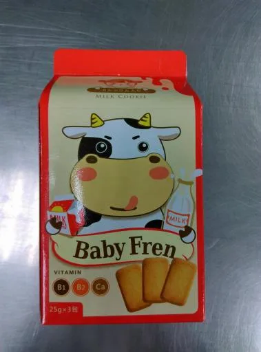 寶樂友加鈣牛奶餅乾 外包裝