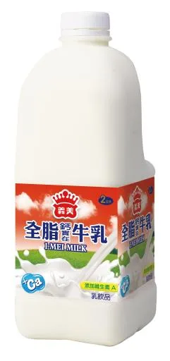義美全脂鈣實在牛乳 外包裝