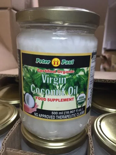 Peter Paul有機第一道冷壓椰子油 外包裝