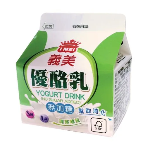 義美無加糖優酪乳 200ml 外包裝