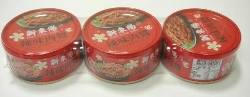新東陽辣味肉醬147G*3入 外包裝