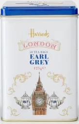 HARRODS插畫倫敦伯爵茶茶包(50入) 外包裝
