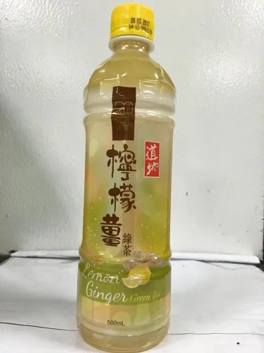 道地檸檬薑綠茶500ml 外包裝