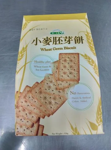 統一小麥胚芽餅 外包裝