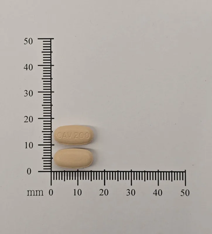 泛抑癌膜衣錠200毫克外觀