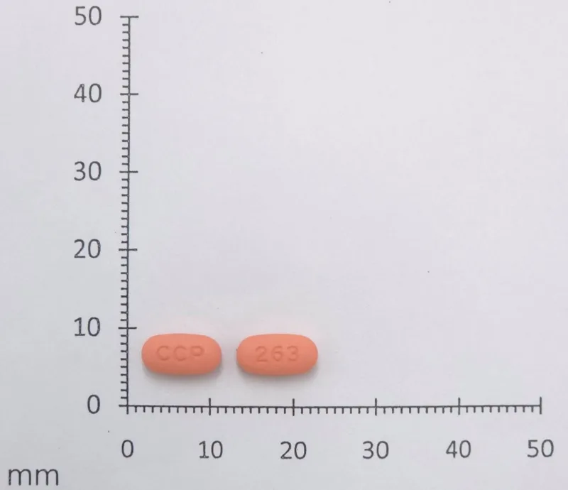 可汎穩壓膜衣錠80/12.5毫克外觀