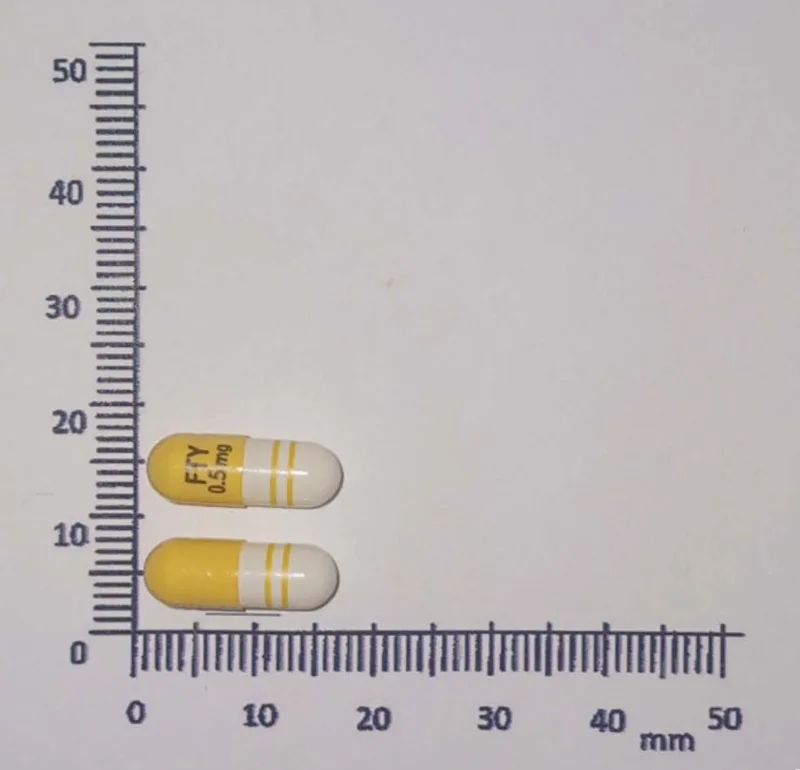 捷力能膠囊 0.5 毫克外觀