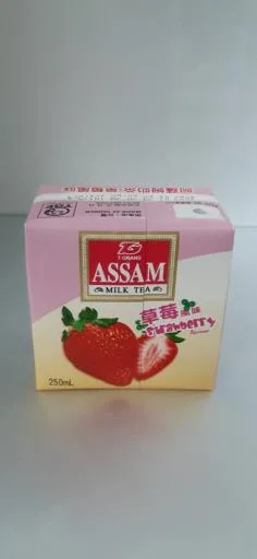 阿薩姆奶茶-草莓風味250ml 外包裝