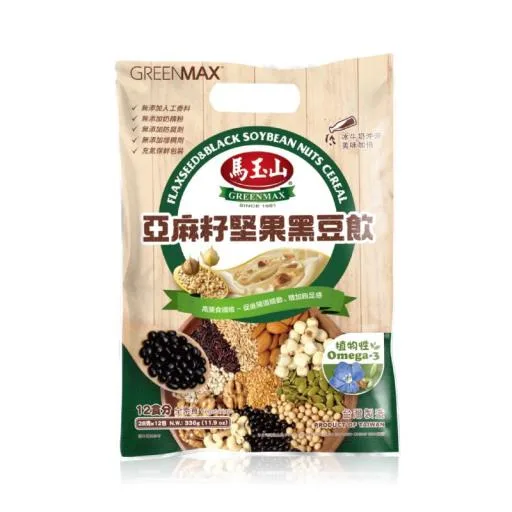 亞麻籽堅果黑豆飲28g×12pcs(包) 外包裝