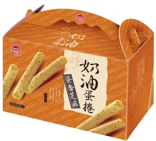 奶油芝麻蛋捲 外包裝