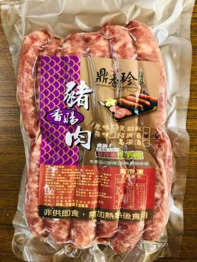 紹興酒香腸 外包裝