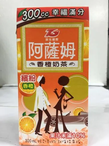 阿薩姆香橙奶茶300ml 外包裝