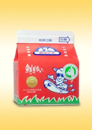 180毫升紙盒裝鮮羊乳 外包裝