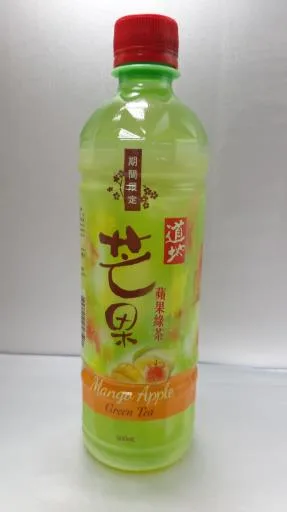 道地芒果蘋果綠茶500mL 外包裝