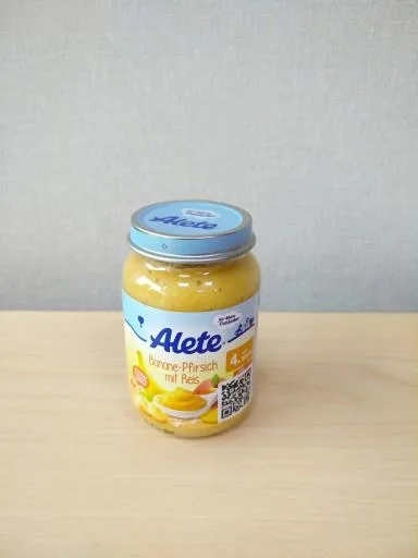 ALETE香蕉桃子大米泥 外包裝