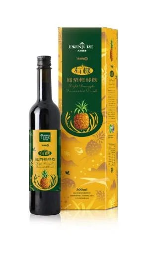 有機鳳梨輕酵飲500ml/瓶 外包裝