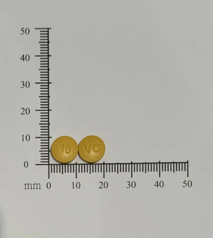 偉卡沃10毫克膜衣錠外觀