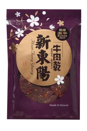 新東陽麻辣牛肉乾包100G 外包裝