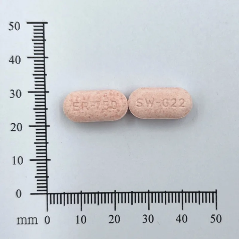 "瑞士"固糖平持續性藥效錠750毫克 (二甲二脈)外觀