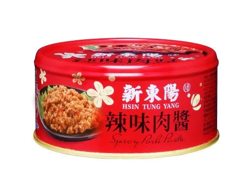 新東陽辣味肉醬160G(外銷) 外包裝