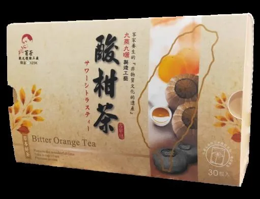 酸柑茶-30入盒裝 外包裝