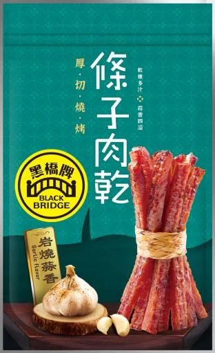 岩燒蒜香條子肉乾－鋁箔平袋 外包裝