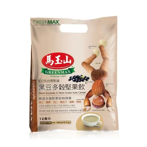 黑豆多穀堅果飲30g×12pcs(包) 外包裝