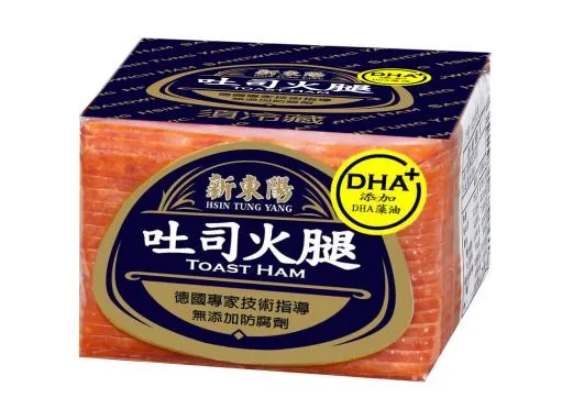 新東陽DHA吐司火腿425G 外包裝