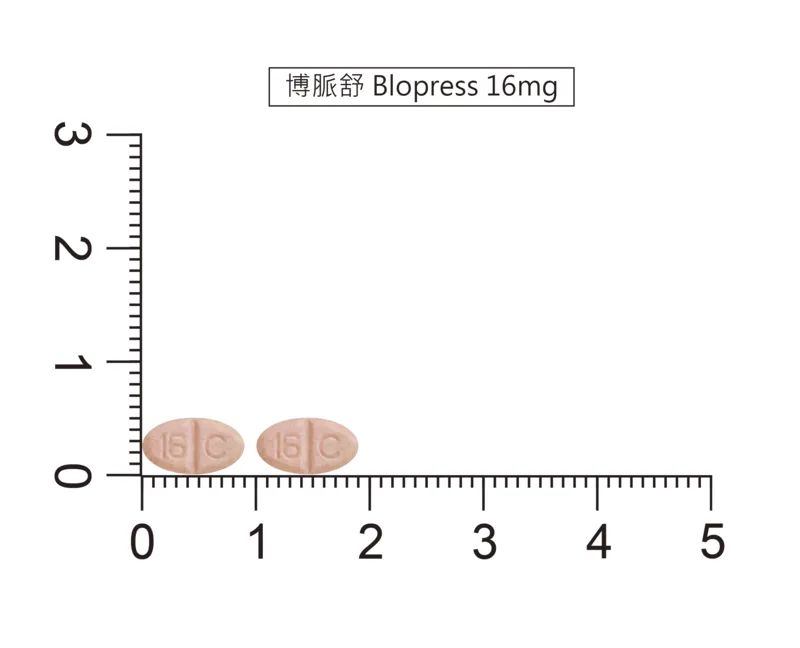 博脈舒加強錠16毫克/12.5毫克外觀