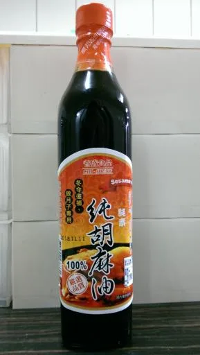 耆盛純胡麻油500ml 外包裝
