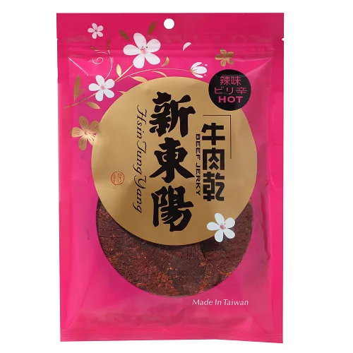 新東陽辣味牛肉乾包120G 外包裝