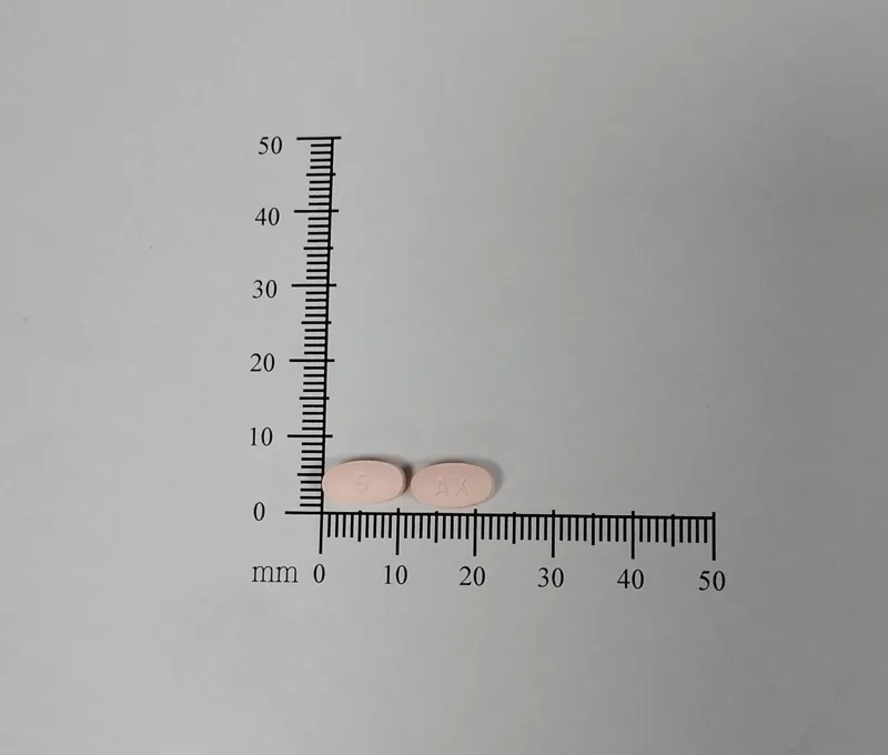 安比去凝膜衣錠5毫克外觀