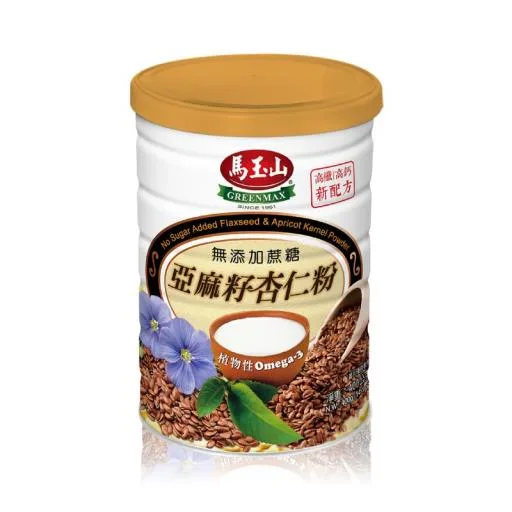 無加糖亞麻籽杏仁粉400g(鐵罐) 外包裝