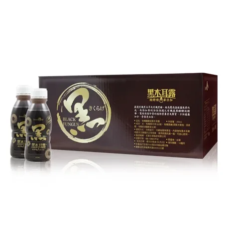 有機醱酵黑木耳露350ml*24瓶/箱 外包裝