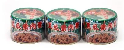 黑瓜素肉醬 (罐三入) 外包裝