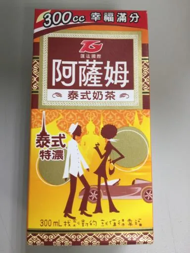 阿薩姆泰式奶茶300mL 外包裝