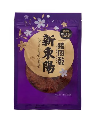 新東陽香辣豬肉乾包125G 外包裝