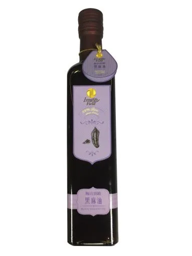頂級梅山黑麻油500ml 外包裝
