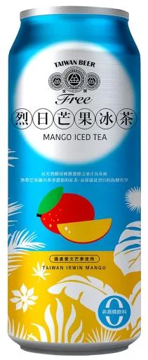 0.5L罐裝金牌FREE啤酒風味飲料 芒果冰茶 外包裝